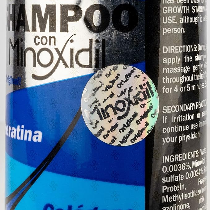 SHAMPOO CON MINOXIDIL SIN SAL KERATINA Y COLAGENO
