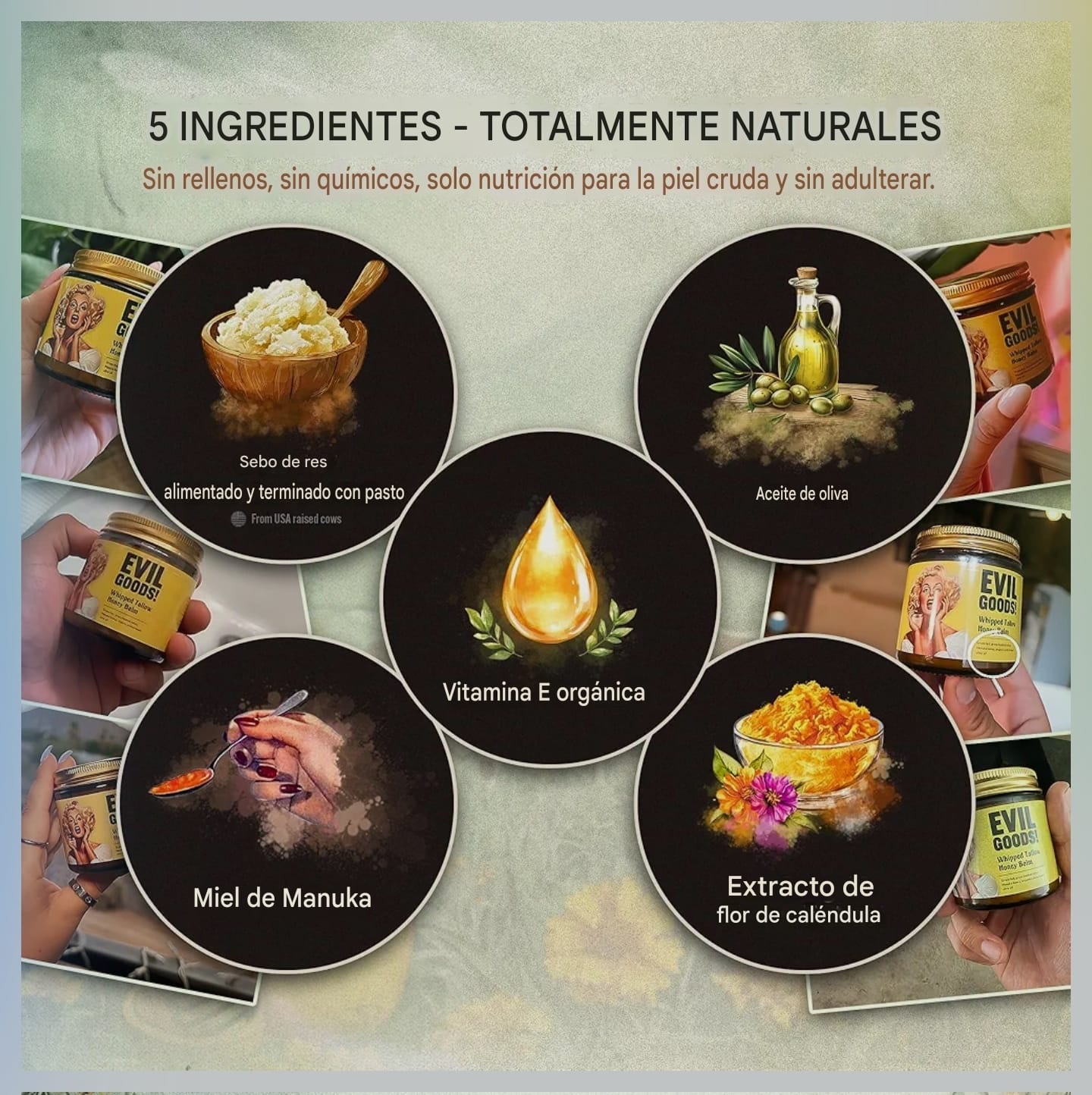 EVIL GOODS CEBO DE RES WHIPPED TALLOW HONEY BALM